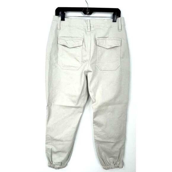 Cabi Compass Women Sz 10 Beige Oyster Pant Ankle Zipper Large Pockets Comfort E1 - Picture 5 of 12